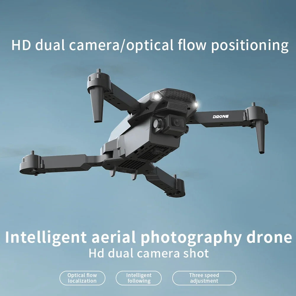 EZ E88 Professional Wide Angle RC Drone with HD 4K Camera, Foldable Helicopter Aircraft