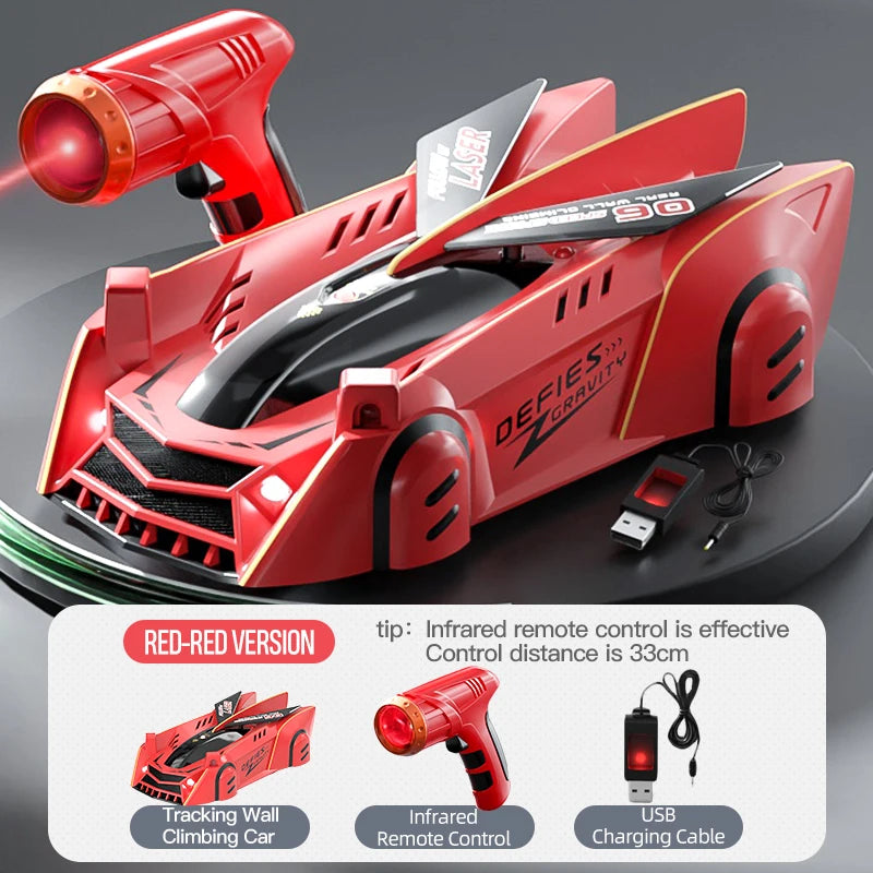 EZ Light-Chasing Wall-Climbing Car, Infrared Sensor Remote Control Car, Wall-Climbing Car, Four-Wheel Drive Car, Toy Racing Car, Children's Toy Car