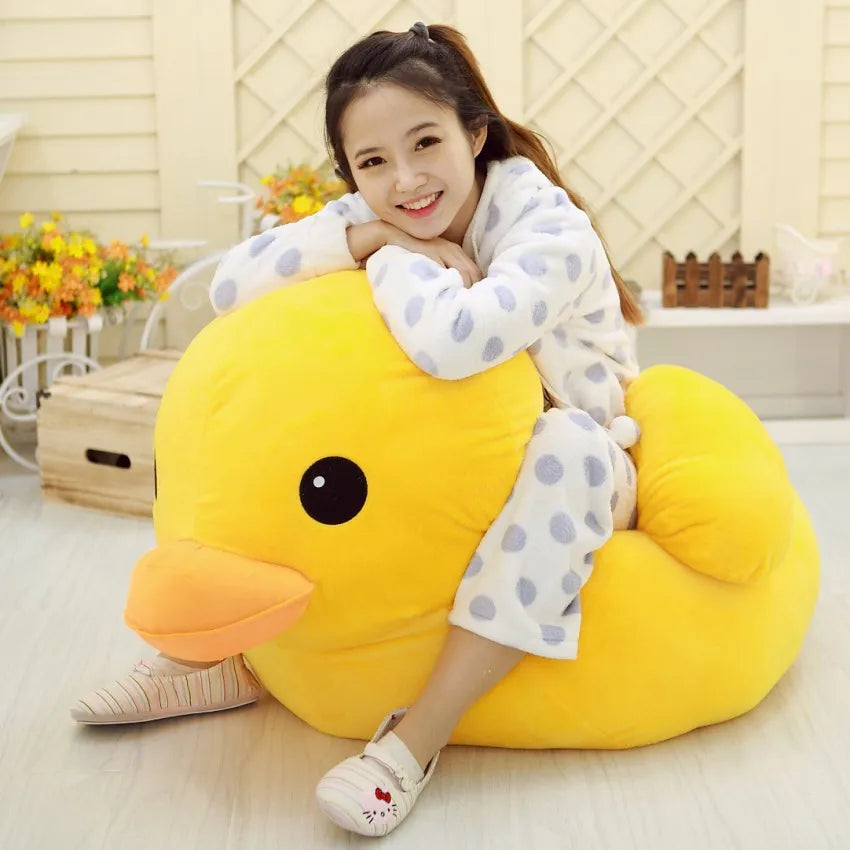 EZ Kawaii Big Yellow Duck Mini Plush Dolls Toy Cute Soft Cartoon Stuffed Animal Toys Birthday Gifts for Children Kids Baby Girl