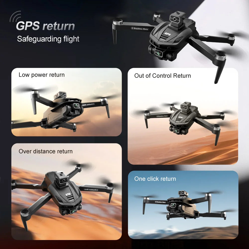 EZ M V168 Professional Drone 5G GPS Wifi Aerial Photography 8K HD Camera Laser obstacle Avoidance Brushless FPV Drones Original Toy