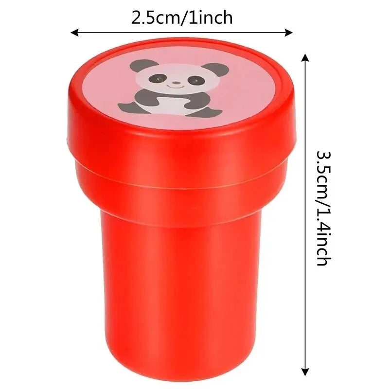 EZ 10pcs Assorted Stamps for Kids Self-ink Stamps Children Toy Stamps Smiley Face Seal Scrapbooking DIY Painting Photo Album Decor