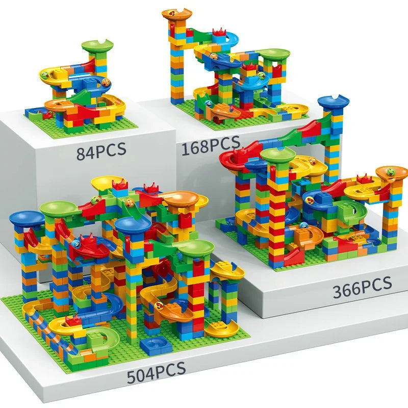 EZ Children's slide small block block assembly particles DIY