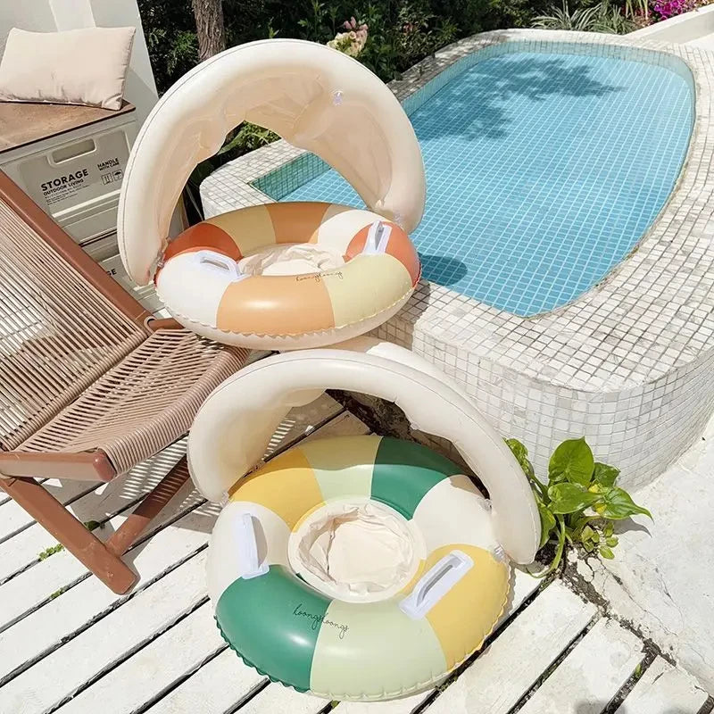 EZ Baby Swimming Float Ring Pool Bathtub Toys Pool Accessories for Kids  Swimming Circle Float Seat Summer Beach Pool Party 1 2 3 Y