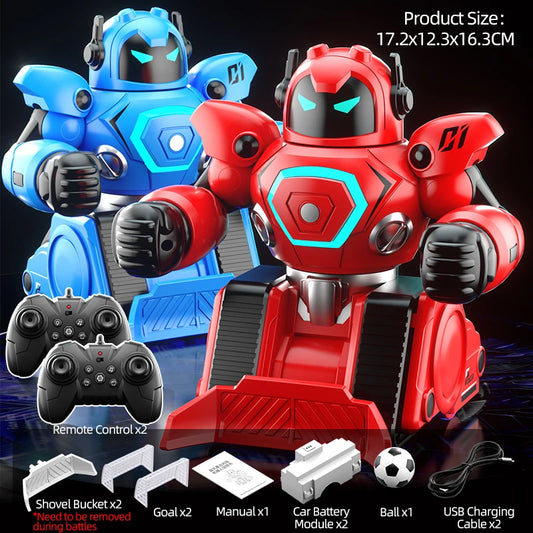 EZ JJRC R30 RC Robot 2Pcs for Battle Football Remote Control Robot Parent-child Interactive RC Battle Robot Toy Gift for Kids