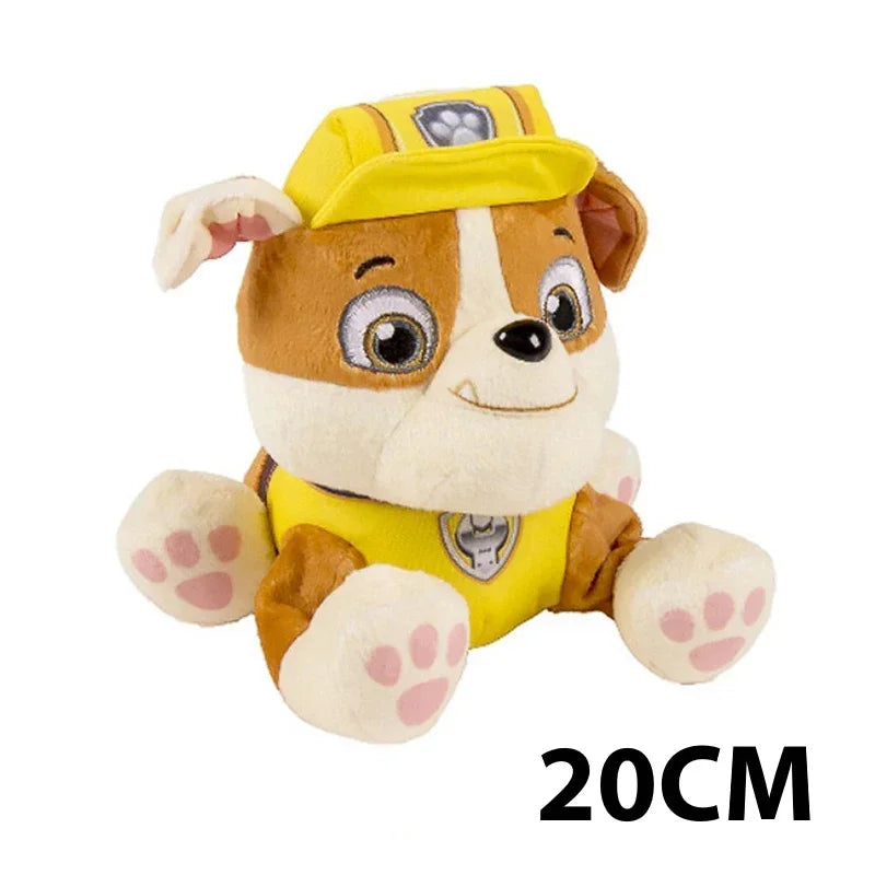 EZ Paw Patrol Plush Doll Chase Rock Animal Dog Cartoon Model Action Figures Movies Peripherals Children Birthday Gift