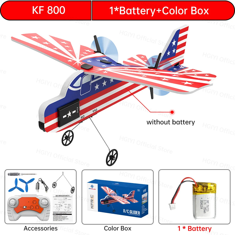 EZ Teeggi RC Foam Aircraft 2.4G Radio Control RC Glider With cool lights RC Plane EPP Foam Flying Airplane Toys For Childrens Gifts
