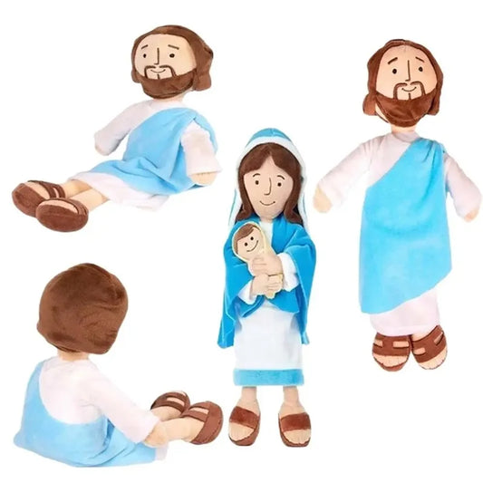 EZ Christ Religious Home Decoration Virgin Mary Educational Doll Virgin Mary Plush Toy Plush Pillow Jesus Plush Doll Stuffed Toy
