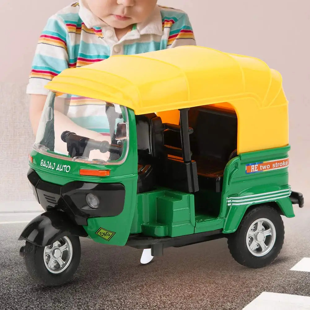 EZ 1:14 Tricycle Model Alloy with Sound and Light Pull Back Car Model Toy Motorcycle Model Toys Car Gifts for Kids for Colletion