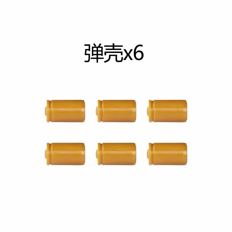 EZ Continuous Firing Building Block Pistol Shell Throwing Airsoft Blowback Empty Hanging Toy Gun Outdoor CS Weapon for Boys Adult