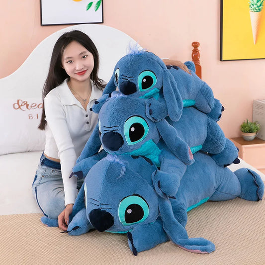 EZ 45-100cm Big Size Kawaii Disney Lilo And Stitch Stuffed Animals Big Plush Toy Pillow Anime Doll Cute Children Birthday Gifts