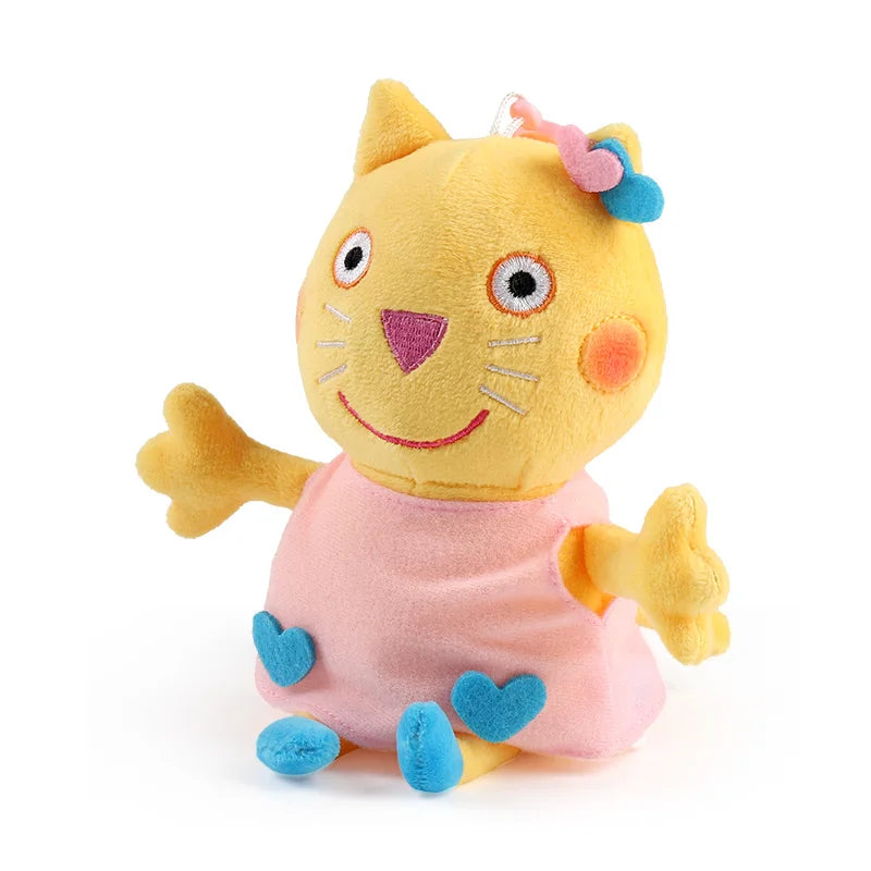 EZ 19cm 100% Genuine PEPPA PIG Stuffed Soft Doll Peppa George Zoe Suzy Rebecca Emily Danny Pedro bear Dinosaur Children Plush toy