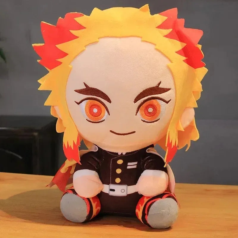 EZ 20cm Hot Japan Demon Slayer Plush Dolls Lovely Anime Kimetsu No Yaiba Kamado Tanjirou Nezuko Zenitsu Kyoujurou Toys Kids Gifts