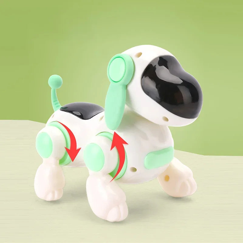 EZ Children's Robot Bionic Electronic Dog Machine Intelligent Robot Dog Light Music Crawling Children's Interactive Toy Gift