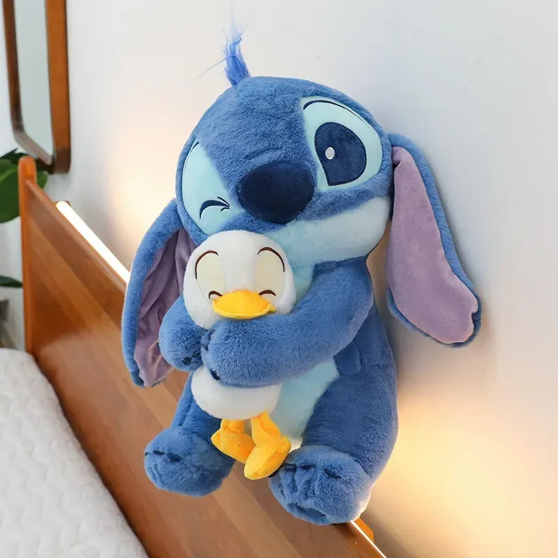 EZ Disney 30cm Lilo And Stitch Plush Toys Anime Plushie Stich Dolls Kawaii Donald Duck Ornaments Stuffed Gift Kids Christmas Gift