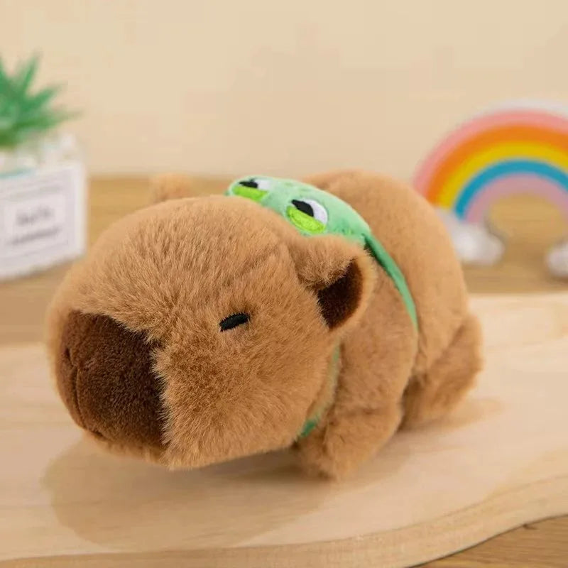 EZ Lovely Capybara Animal Slap Snap Wrap Wristband Bracelet Plush Stuffed Animal Kawaii Capybara Hand Ring Wristband Kid Funny Toys