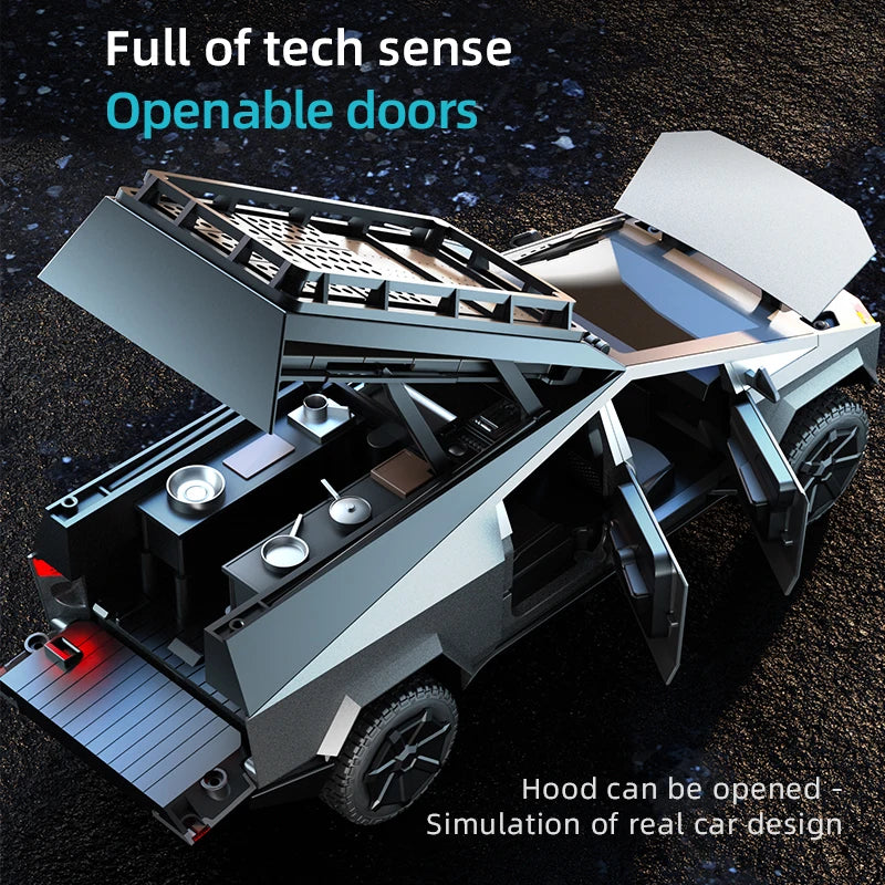 EZ JJRC C8817 Alloy RC Car Remote Control Car Simulation Camping Equipment Pickup Truck Model Rc Car Kids Toys Boy Gifts