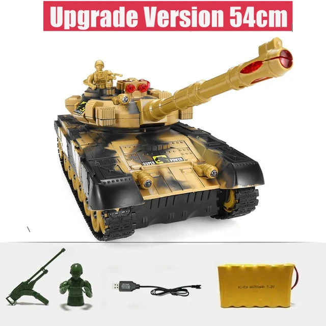 EZ 55/44/33CM Rc Tank Military War Tanks Electric Car Remote Control Simulation Shooting Radio-Controlled Crawler Toys for Boys