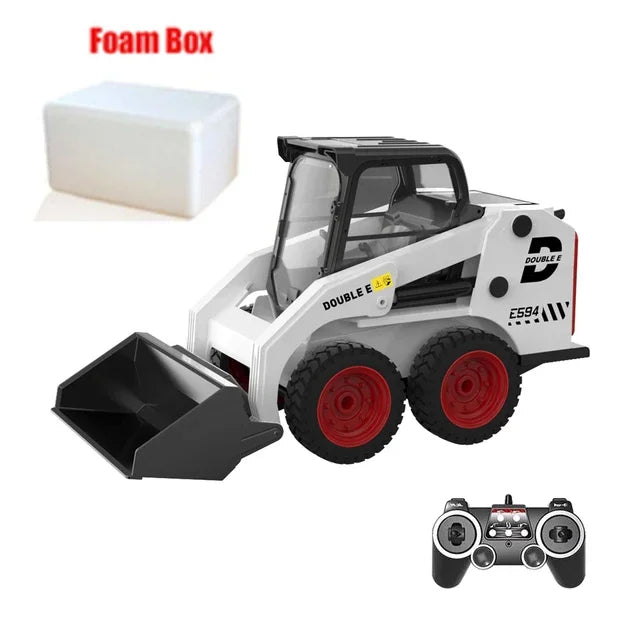 EZ RC Excavator Double E E594 1:14 2.4G Remote control Truck Slip Loader Digging Bucket 360 Rotation High Low Speed Engineer Toy