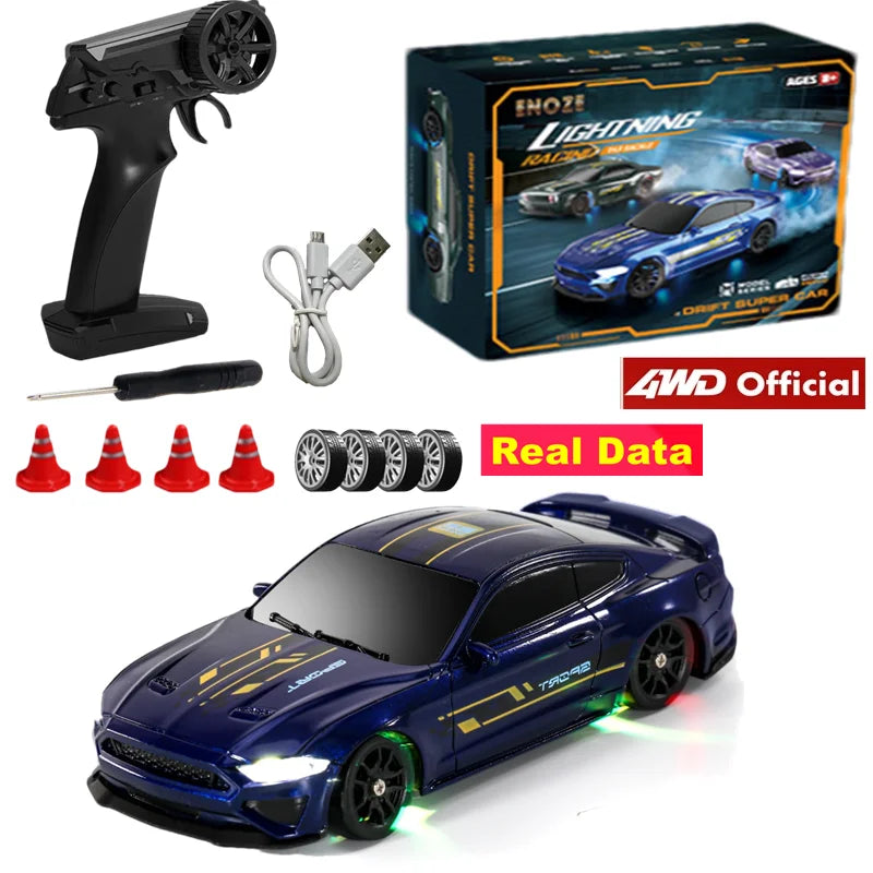 EZ 4WD Drift Racing Car 1/64 or 1/43 Mini Remote Controlled High Speed Car Radio Electric Competition Toy Gift For Kids Boys Adults
