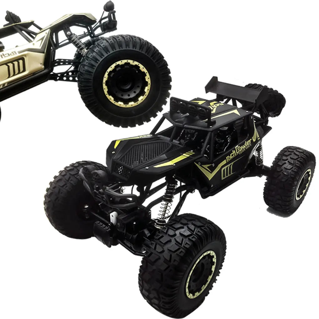 EZ 4WD Metal Alloy Body RC Truck Off-Road 4x4 2.4G 1/8 All Terrain Large Rock Crawler Remote Control Car Toys Gift for Children Toy