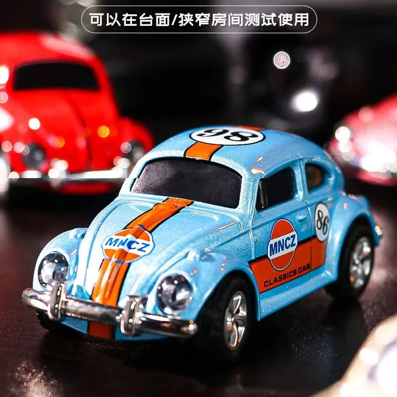 EZ 2025 New Wireless Mini Beetle Alloy Remote Control Car Small Mobile Phone Remote Control Model Car Toy Children'S Holiday Gift
