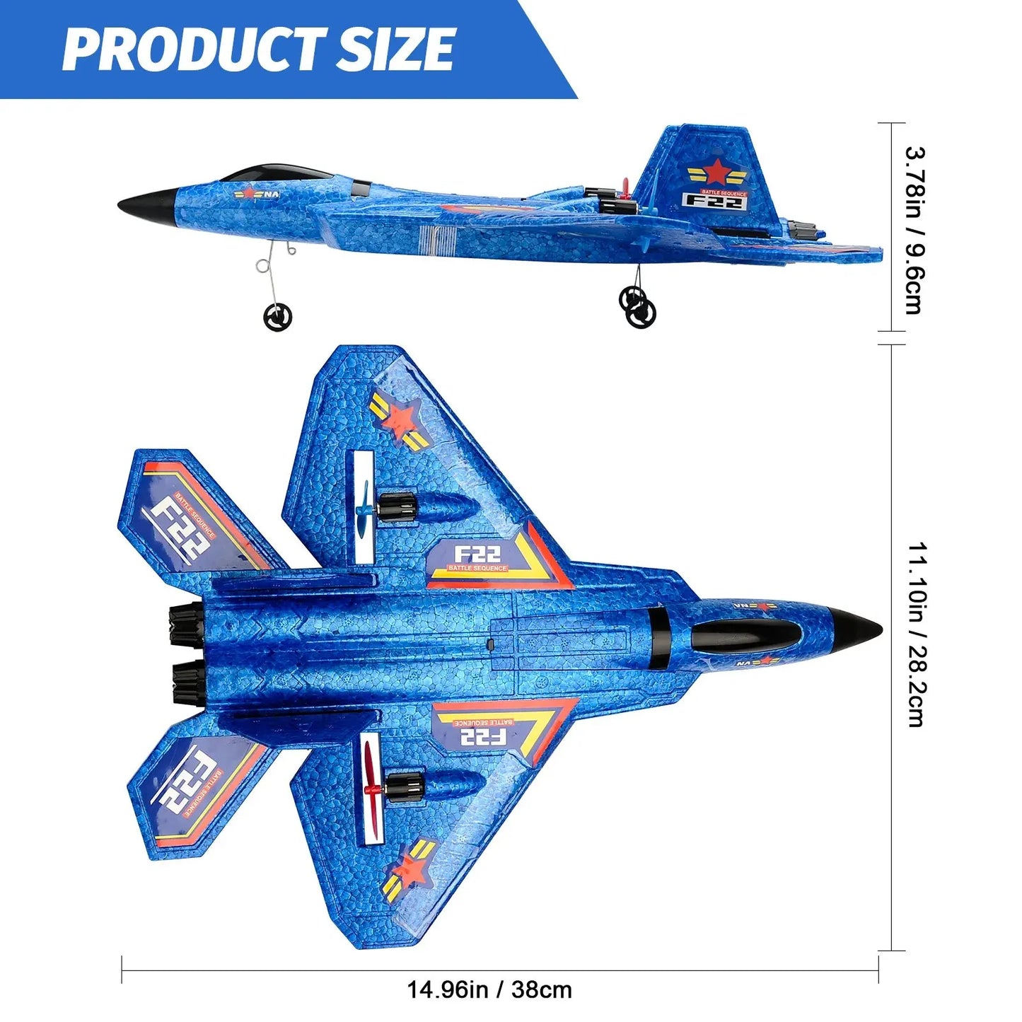 EZ F22 Raptor RC Plane 2.4G 2CH Remote Control Flying Glider With LED Lights EPP Foam Airplane Toys For Children Gifts