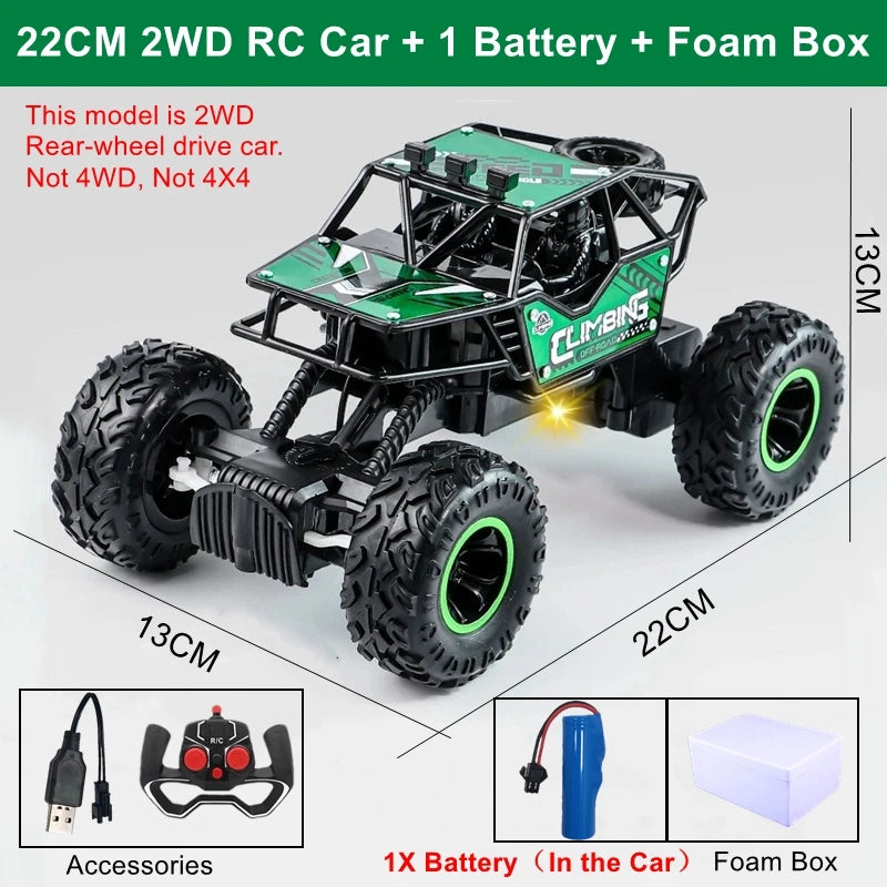 EZ Oike RC Car Remote Control Climbing Vehicle Outdoor All Terrain Off-road Trucks 4WD Racing Drift Cars Toy Gift for Kids Adults