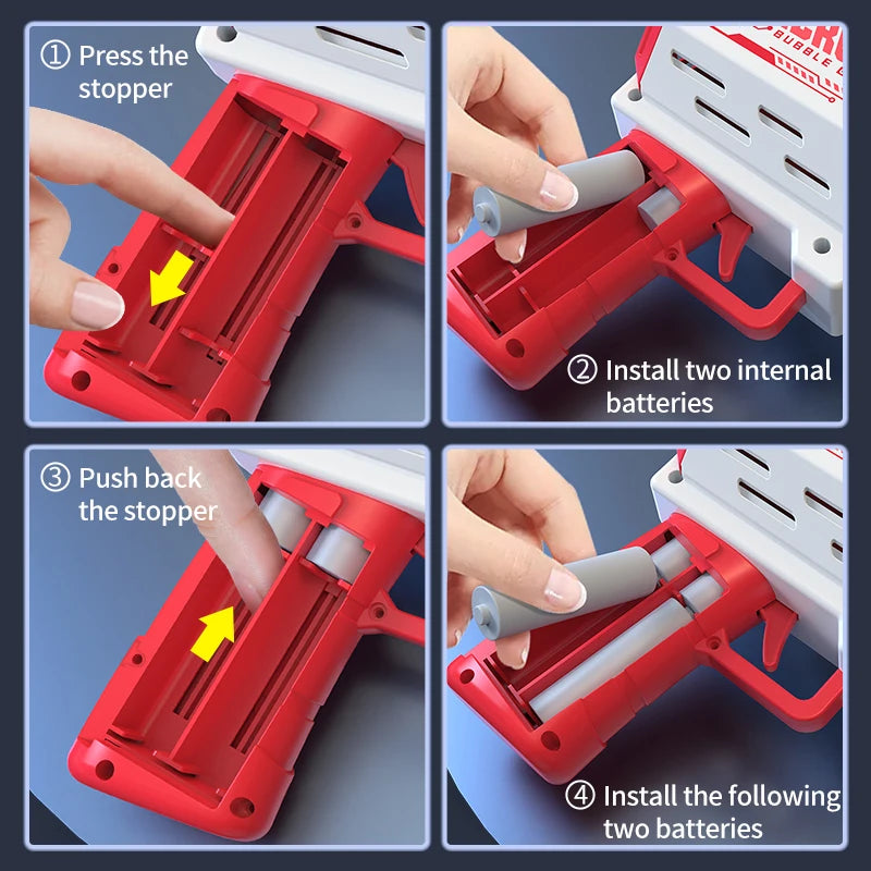 EZ 40 Hole Children's Bubble Gun Continuously Bubbles Outdoor Birthday Wedding (Excluding Bubble Liquid and Battery)