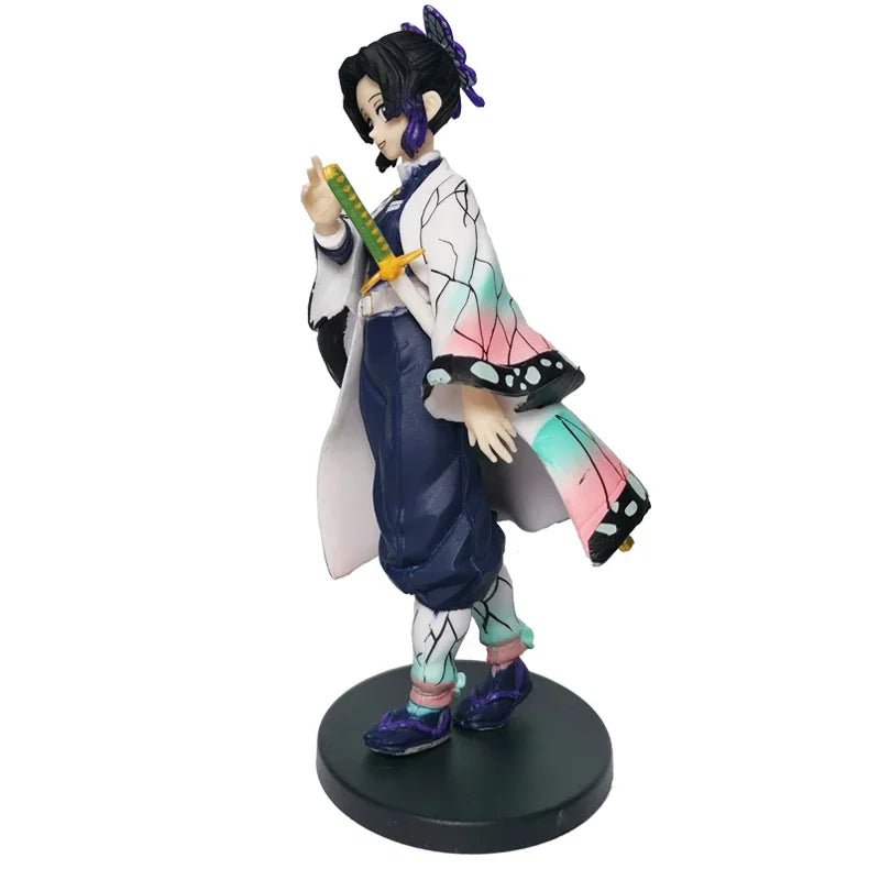 EZ Anime Figure Demon Slayer Figures Kimetsu No Yaiba Doll Tanjiro Nezuko Zenitsu Figurine Inosuke Warrior Action Figure Model Toys