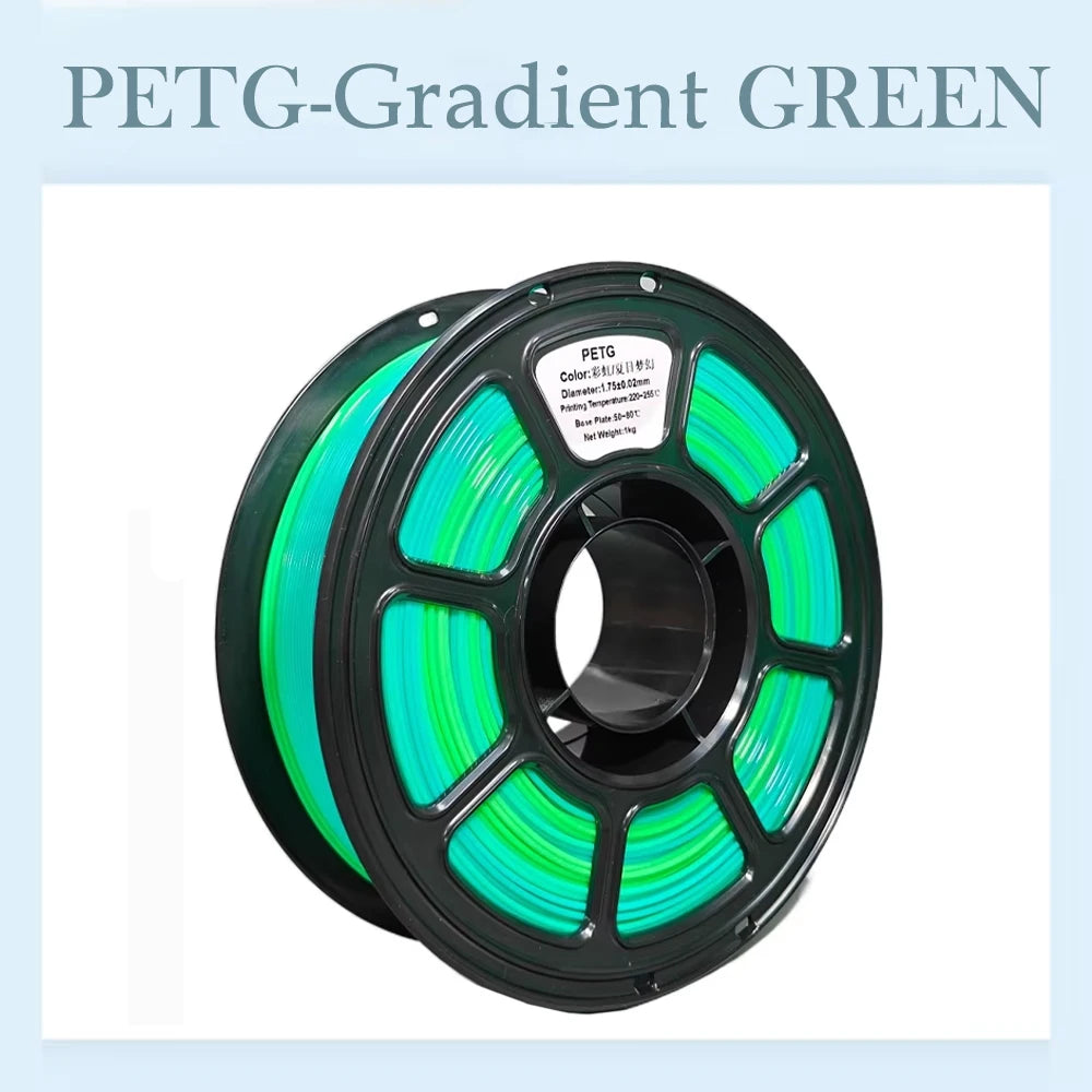 EZ Tideboom PETG Filament 3D Printing Materials 3D Printer Petg Filament 1KG Eco-Friendly Good Toughness Mix Color Petg 필라멘트