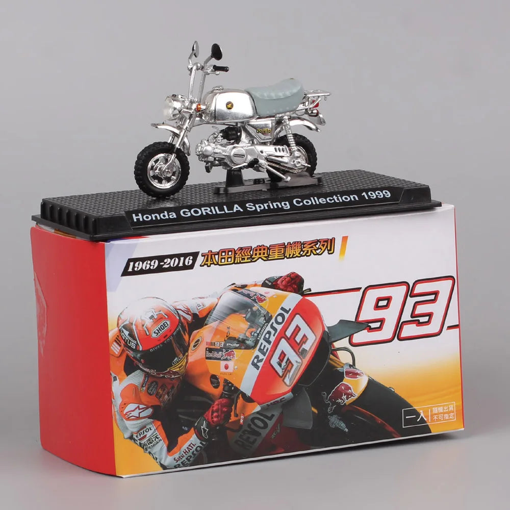 EZ Tiny 1/24 Scale Honda CB750 CB1300 CB1100r Goldwing Valkyrie VFR750R RC30 Gorilla Spring  Motorcycle Model Toy Vehicles Bike