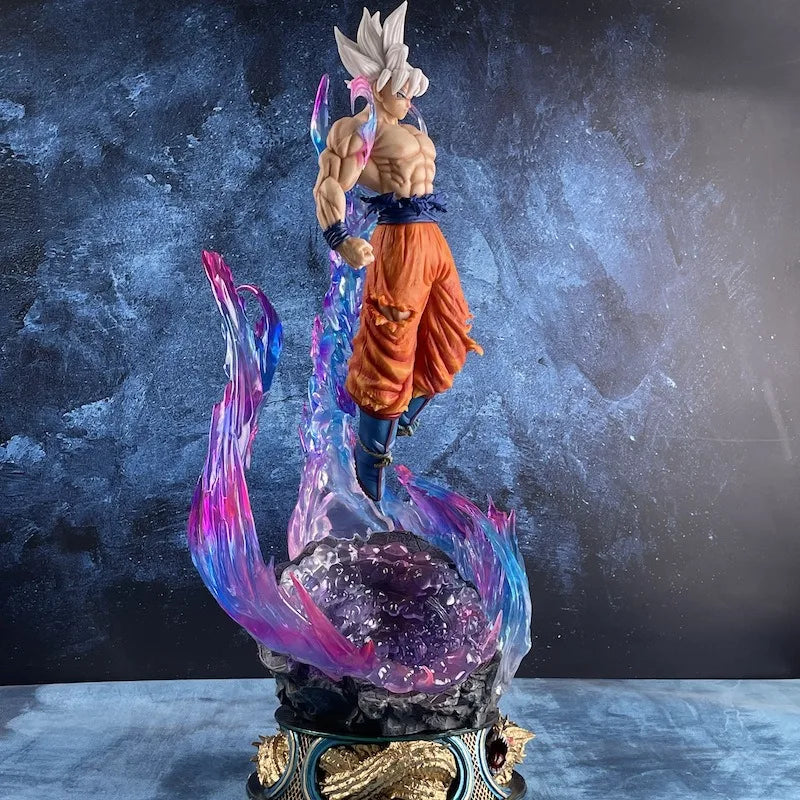 EZ Dragon Ball Anime Figure 25cm Son Goku Ultra Instinct Super Saiyan Figurine Statue Pvc Statue Model Ornament Collection Toy Gift