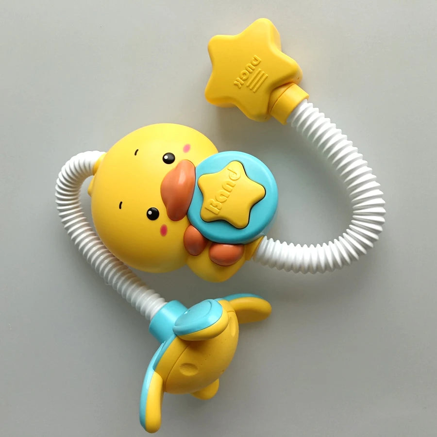 EZ Baby shower toy with water spray, duckling flower model, rotating faucet, electric shower, water spray, swimming, baby shower to