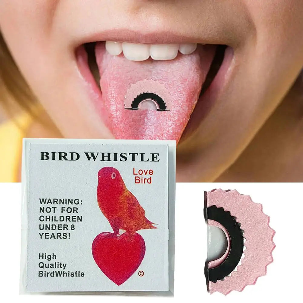EZ 1PCS Bird Wacky Whistle Magic Fun Bird Caller Tongue Warbler Original Magic Tweeting Noisemaker Toys Tricks Gift