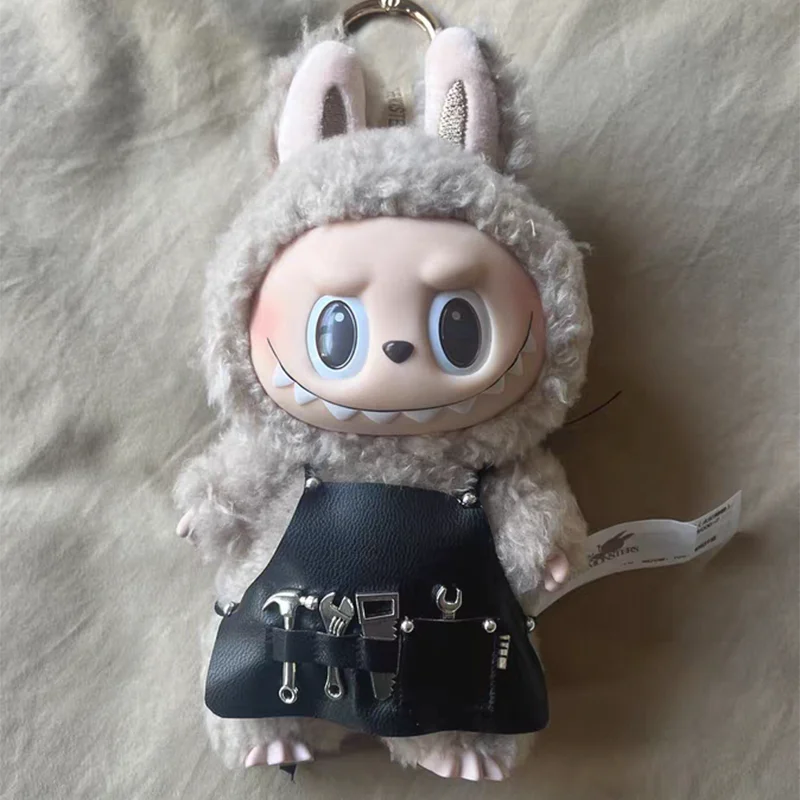 EZ 17cm Labubu Repairman Apron Ob11 Clothes 10cm Cotton Doll Bib Bjd Doll Accessories Mini Repair Tools Cute Toys