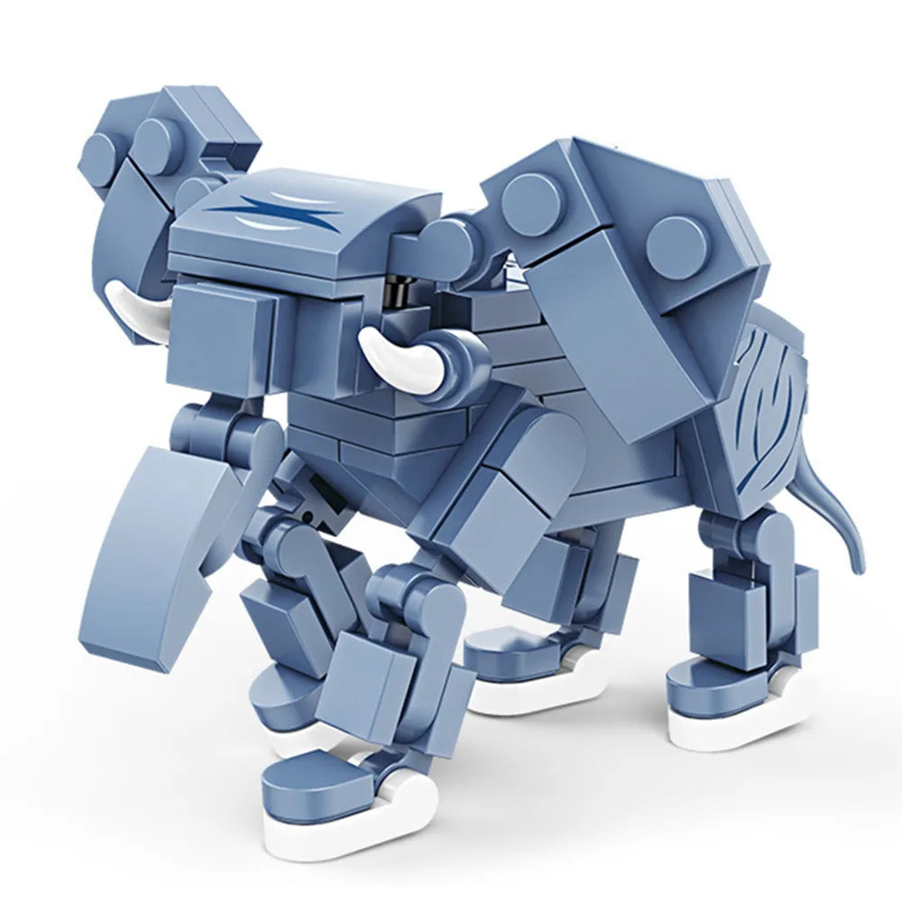 EZ Animals Figures Fox Kangaroo Giraffe Figure Model Building Blocks Kits Toys For Children Wild Animal Kids Gifts