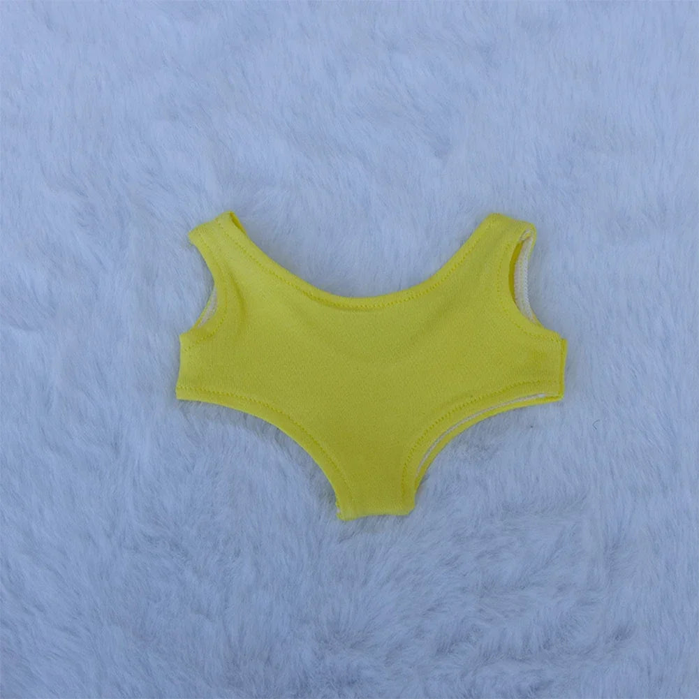 EZ Doll'S Clothes Outfit Accessories For Ropa Labubu 10cm cotton doll BJD Swimsuit glasses beach diving surfboard straw bag