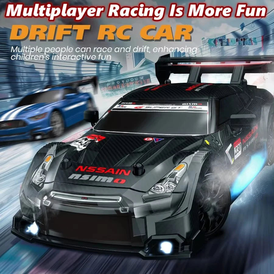 EZ 4WD Remote Control Car RC Drift 1:24 20KM/H High Speed Vehicle with LED Lights Racing Sport Toy for Adults Boys Girls Kids Gifts