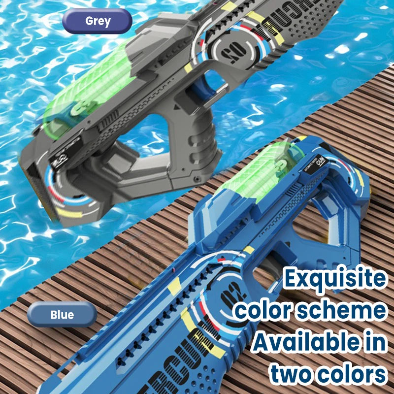 EZ 2025 Summer Electric Water Gun Children Toy Fully Automatic Continuous Shooting Water Gun with Sound Effects Luminous Efficacy