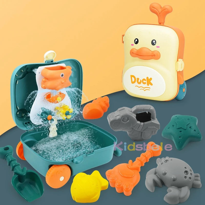 EZ Kids Beach Toys Baby Beach Play Toys Sandbox Kit Summer Toys Beach Accessories Sand Water Game Tools Bath Toy For Baby
