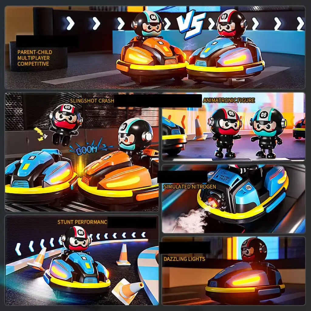 EZ Remote control toys new 2.4 g remote control bumper car duel duel spray music racing boy Crazyracing Kartrider toys
