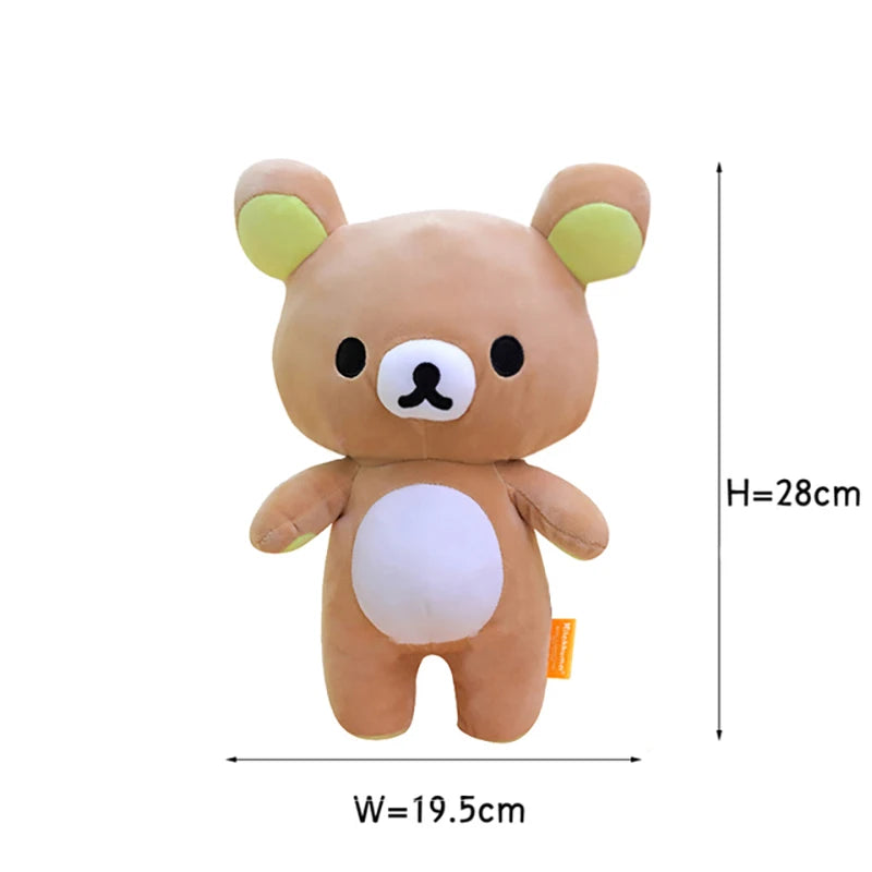 EZ Anime Rilakkuma Cartoon Plush Doll Soft bear Toys Kawaii Room Decor Teddy Bear Plushies Cute Couple Bear Xmas Gifts For Girls