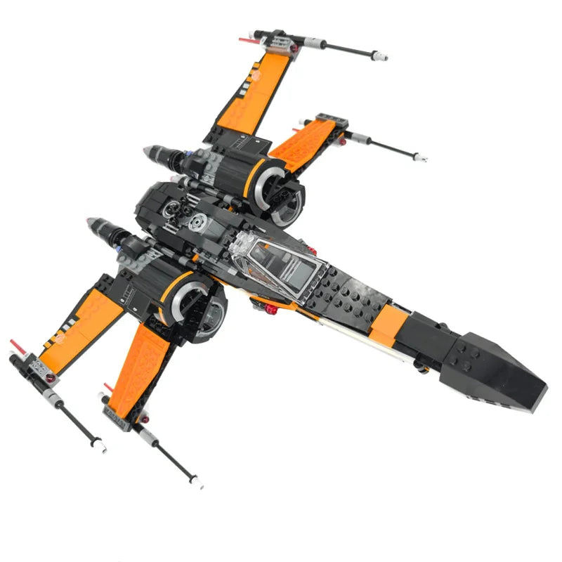 EZ MOC-Galaxy-Battle-Fighters SpaceCraft Spaceship Aircraft SpaceShip Model Building Blocks Bricks Birthday Gift Boys Set