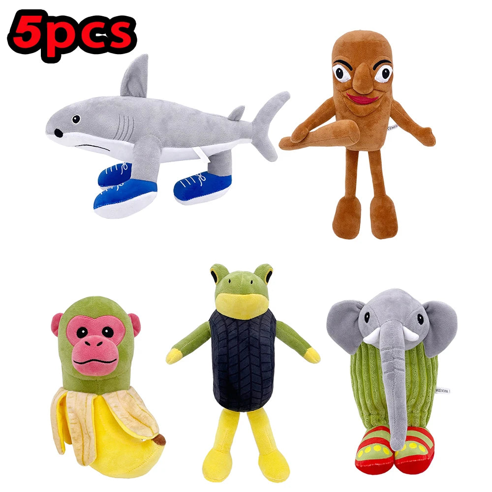 EZ 42style Tralalelo Tralala Plush Tungtungtung Italian Brainrot Al Tralalero Tralala Plush Doll Stuffed Soft Pillow Custom Toys