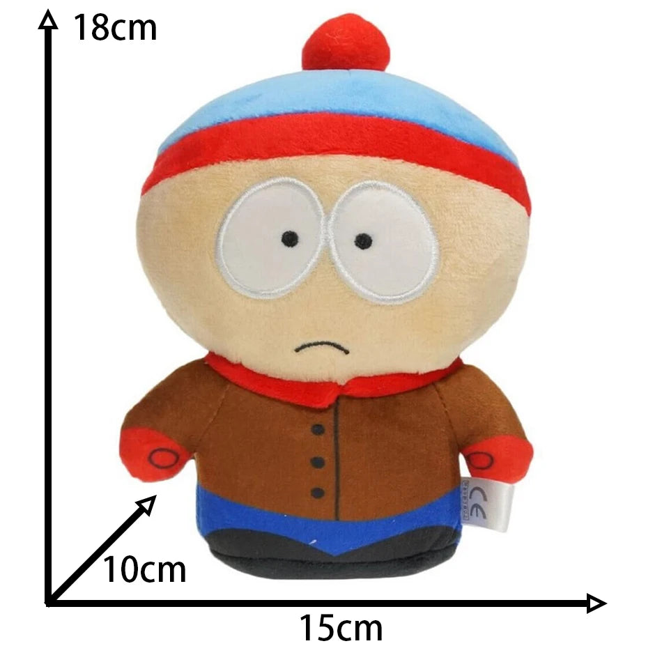 EZ 20cm Anime Cartoon South Park Character Cartman Stan Butters Plush Doll Boy Kid Stuffed Toy For Children Christmas Gifts pillow