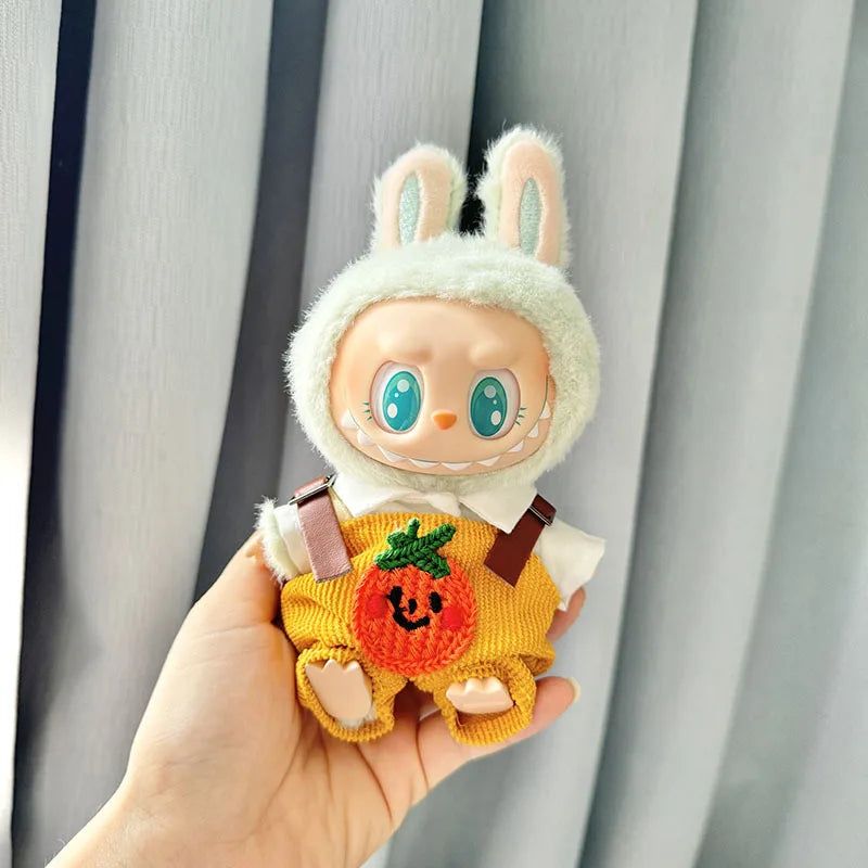 EZ 17cm Kawaii Plush Doll'S Clothes Outfit Accessories For Korea Kpop Exo Labubu Idol Dolls Pumpkin Set Clothing DIY Christmas Gift