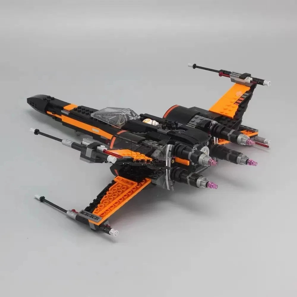 EZ MOC-Galaxy-Battle-Fighters SpaceCraft Spaceship Aircraft SpaceShip Model Building Blocks Bricks Birthday Gift Boys Set