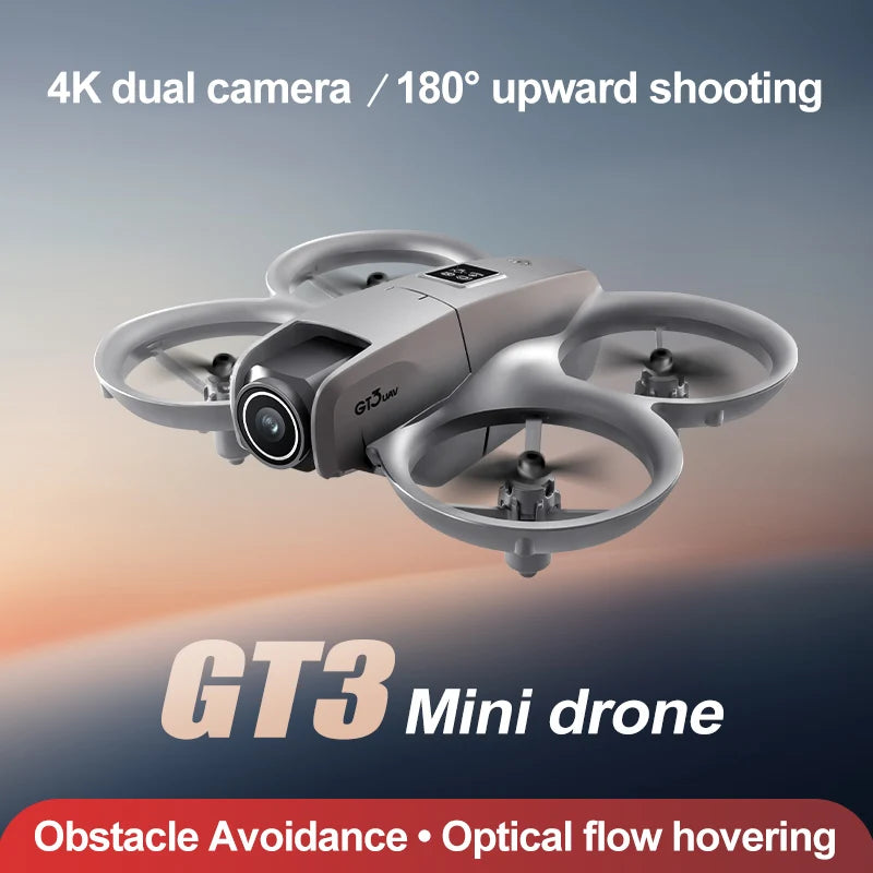 EZ NEW Drones GT3 GPS 8K Professional HD 180° Dual Cameras 5G WIFI Brushless Motors Obstacle Avoidance FPV Foldable Quadcopter Toys