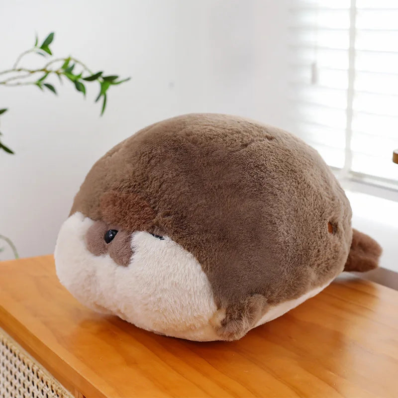 EZ New Seal Plush Toy Soft Pillow Lifelike Stuffed Marine Life Sea Otter Soft Doll Simulation Seal Cushion Christmas Birthday Gift