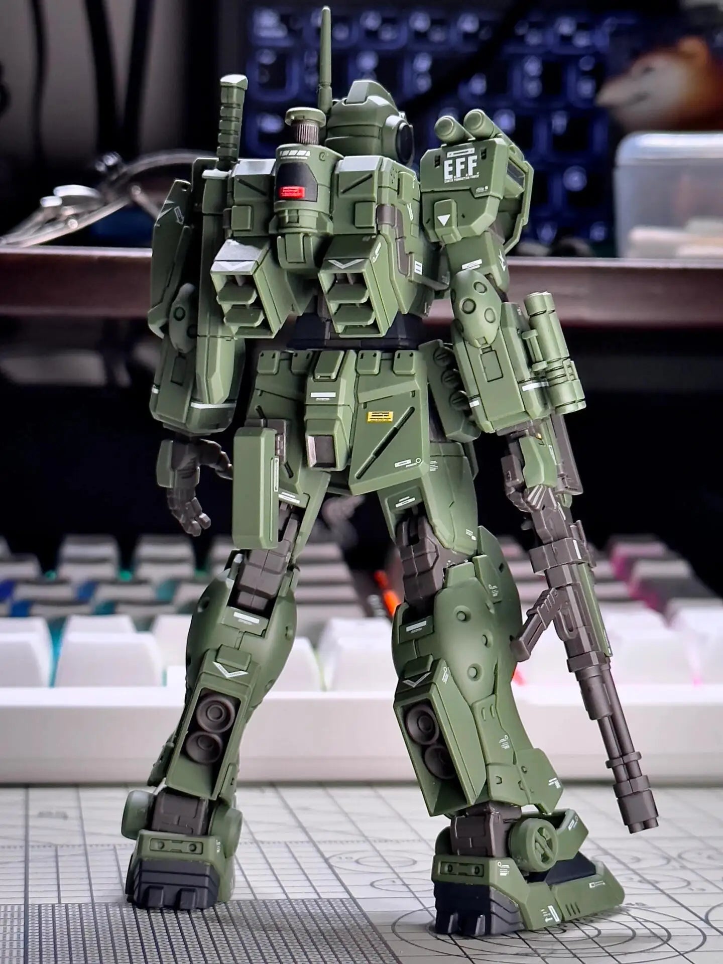 EZ XFS HG 1/144 RGM-79S GM Spartan  Assembly Model Kit Collection Action Figures Robot Fiugrine Plastic Model Hobby Doll Toy Gifts